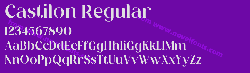 Castilon RegularPreview Castilon RegularPreview