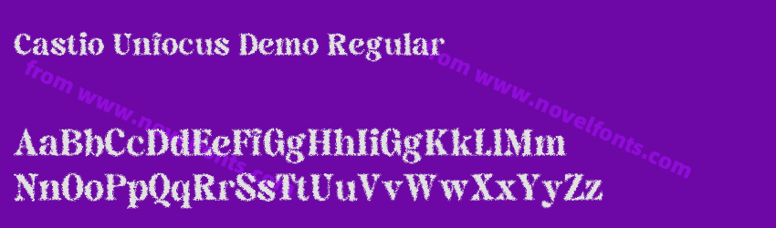 Castio Unfocus Demo RegularPreview Castio Unfocus Demo RegularPreview