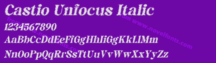 Castio Unfocus ItalicPreview Castio Unfocus ItalicPreview