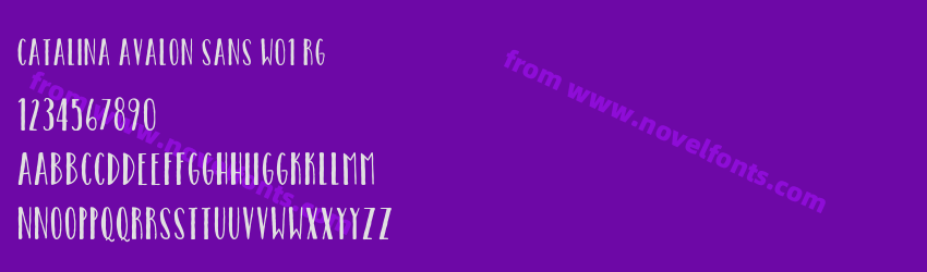 Catalina Avalon Sans W01 RgPreview Catalina Avalon Sans W01 RgPreview