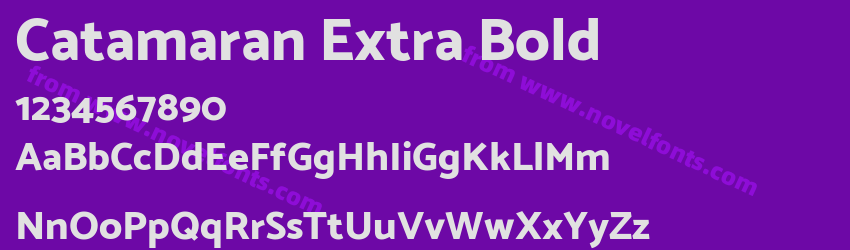 Catamaran Extra BoldPreview Catamaran Extra BoldPreview