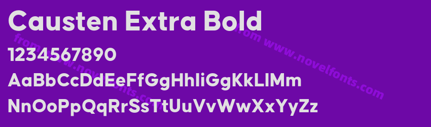 Causten Extra BoldPreview Causten Extra BoldPreview