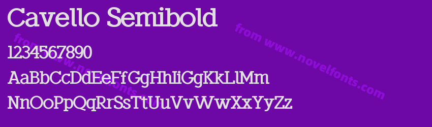 Cavello SemiboldPreview Cavello SemiboldPreview