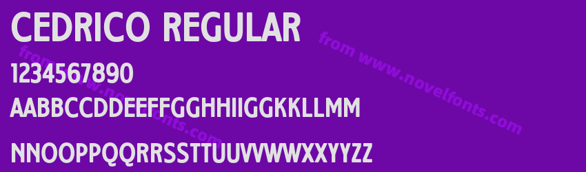 Cedrico RegularPreview Cedrico RegularPreview