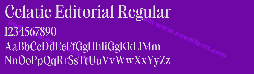 Celatic Editorial RegularPreview Celatic Editorial RegularPreview