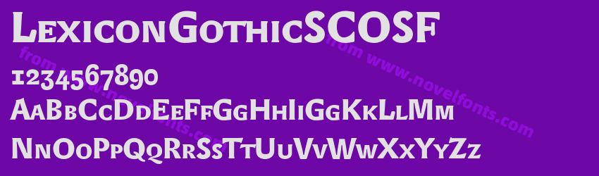 LexiconGothicSCOSFPreview