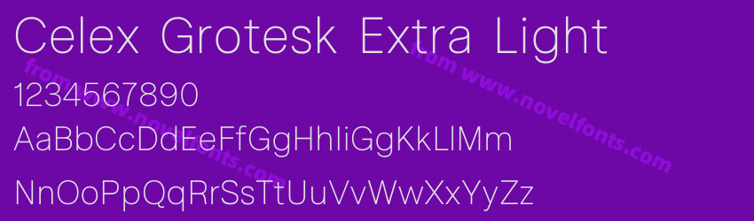 Celex Grotesk Extra LightPreview Celex Grotesk Extra LightPreview
