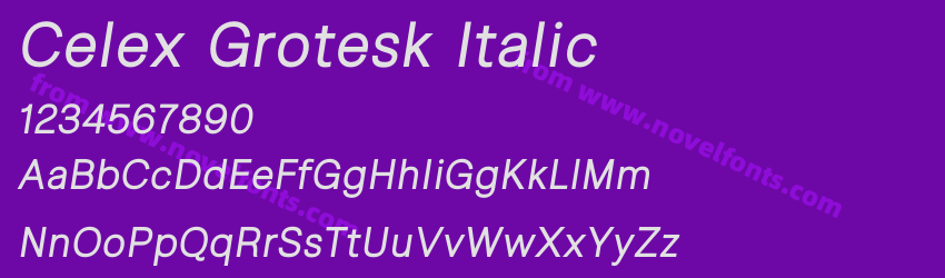 Celex Grotesk ItalicPreview Celex Grotesk ItalicPreview