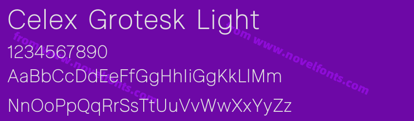 Celex Grotesk LightPreview Celex Grotesk LightPreview