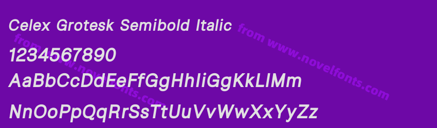 Celex Grotesk Semibold ItalicPreview Celex Grotesk Semibold ItalicPreview