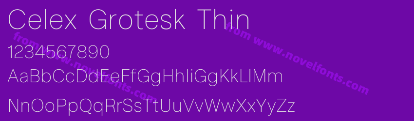 Celex Grotesk ThinPreview Celex Grotesk ThinPreview