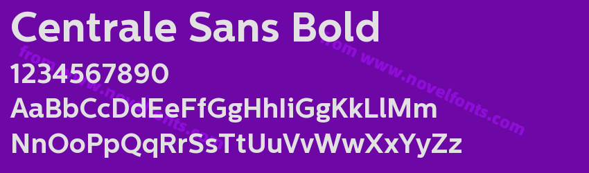 Centrale Sans BoldPreview Centrale Sans BoldPreview