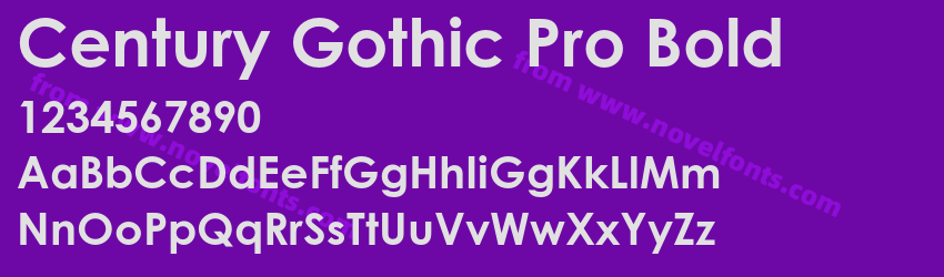 Century Gothic Pro BoldPreview Century Gothic Pro BoldPreview