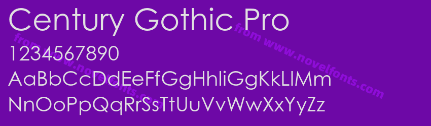 Century Gothic ProPreview