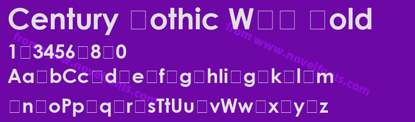 Century Gothic WGL BoldPreview Century Gothic WGL BoldPreview