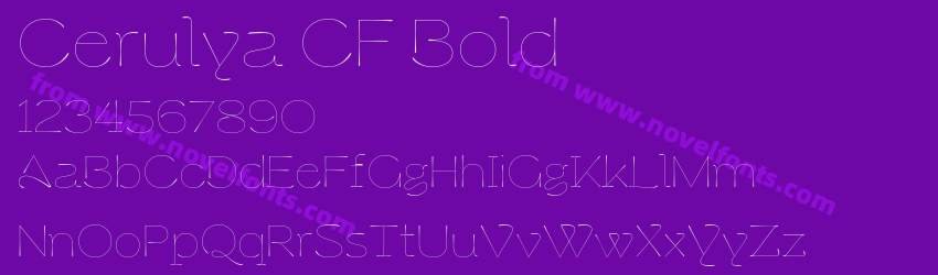 Cerulya CF BoldPreview Cerulya CF BoldPreview