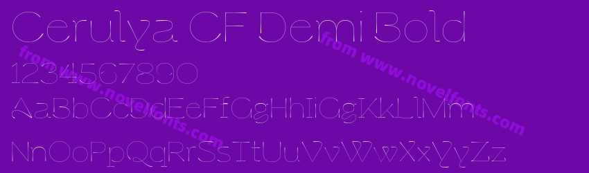 Cerulya CF Demi BoldPreview Cerulya CF Demi BoldPreview