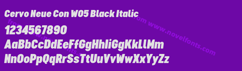 Cervo Neue Con W05 Black ItalicPreview Cervo Neue Con W05 Black ItalicPreview