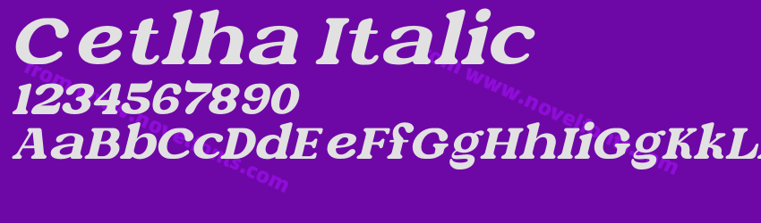 Cetlha ItalicPreview Cetlha ItalicPreview