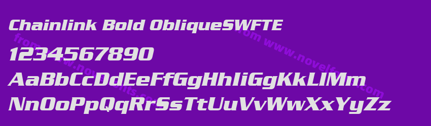 Chainlink Bold ObliqueSWFTEPreview Chainlink Bold ObliqueSWFTEPreview