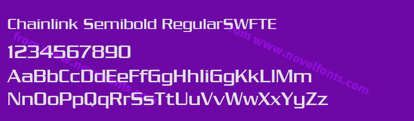 Chainlink Semibold RegularSWFTEPreview Chainlink Semibold RegularSWFTEPreview