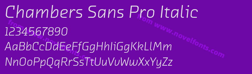 Chambers Sans Pro ItalicPreview Chambers Sans Pro ItalicPreview