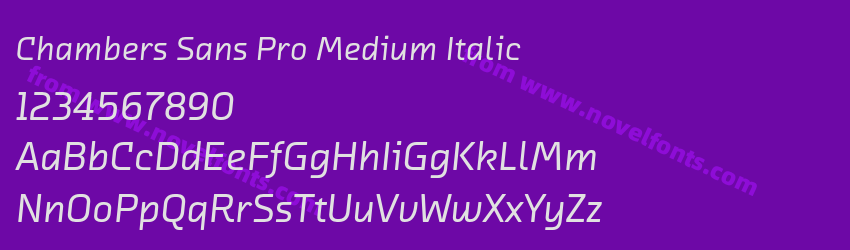 Chambers Sans Pro Medium ItalicPreview Chambers Sans Pro Medium ItalicPreview