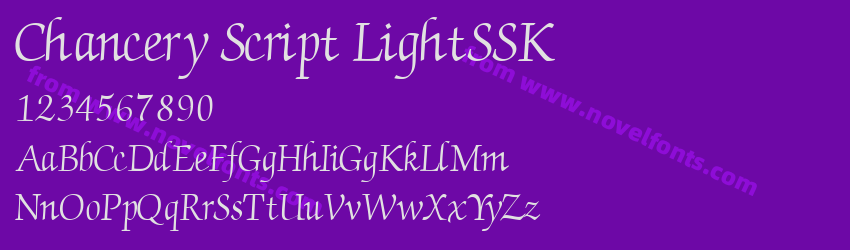Chancery Script LightSSKPreview Chancery Script LightSSKPreview