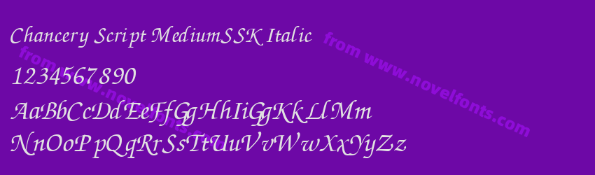 Chancery Script MediumSSK ItalicPreview Chancery Script MediumSSK ItalicPreview