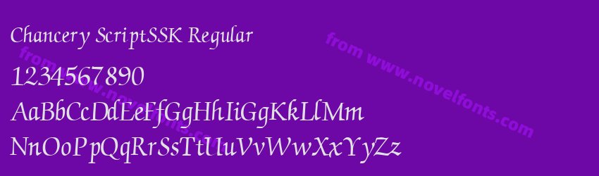 Chancery ScriptSSK RegularPreview Chancery ScriptSSK RegularPreview