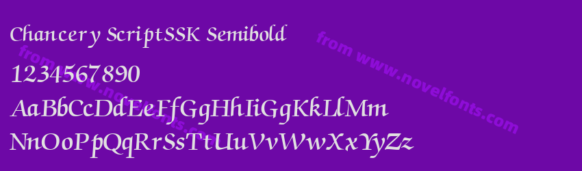 Chancery ScriptSSK SemiboldPreview Chancery ScriptSSK SemiboldPreview