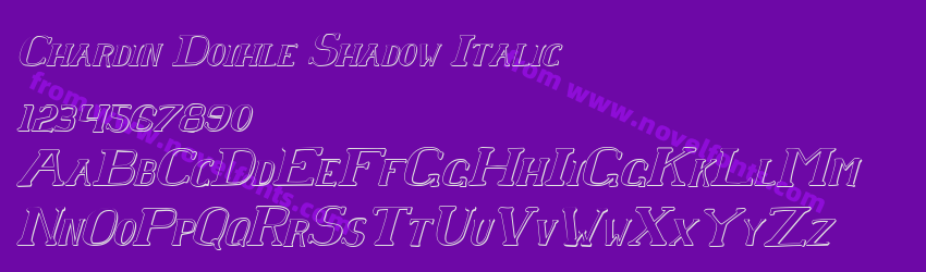 Chardin Doihle Shadow ItalicPreview Chardin Doihle Shadow ItalicPreview