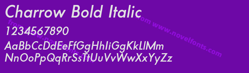 Charrow Bold ItalicPreview Charrow Bold ItalicPreview
