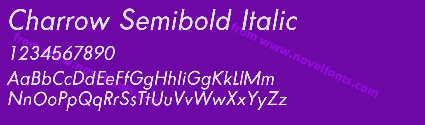 Charrow Semibold ItalicPreview Charrow Semibold ItalicPreview