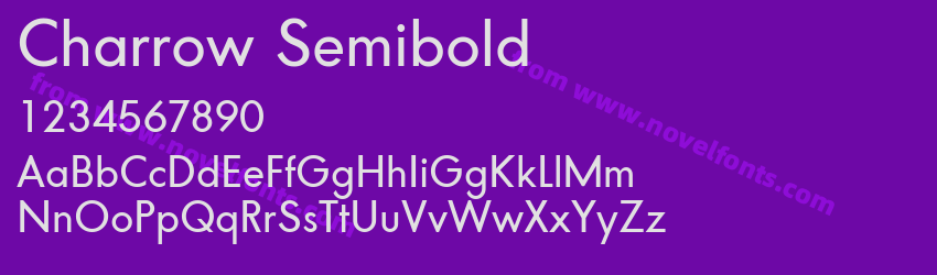 Charrow SemiboldPreview Charrow SemiboldPreview