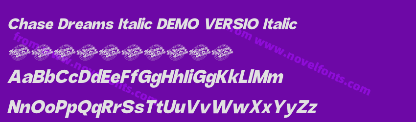 Chase Dreams Italic DEMO VERSIO ItalicPreview Chase Dreams Italic DEMO VERSIO ItalicPreview