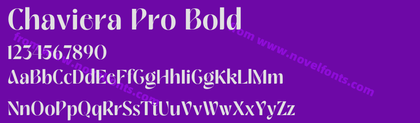 Chaviera Pro BoldPreview Chaviera Pro BoldPreview