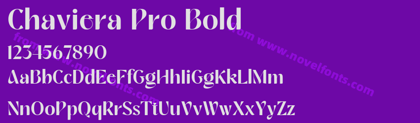 Chaviera Pro BoldPreview Chaviera Pro BoldPreview
