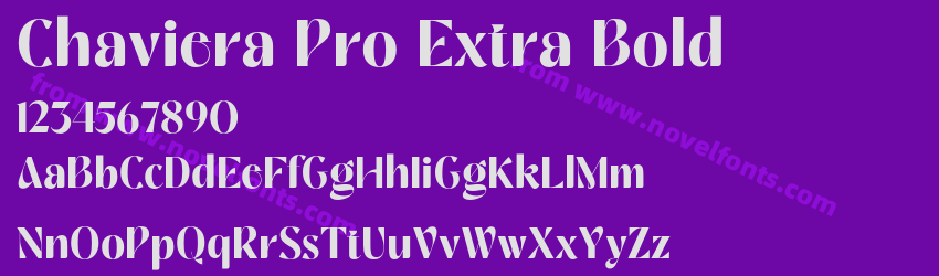 Chaviera Pro Extra BoldPreview Chaviera Pro Extra BoldPreview