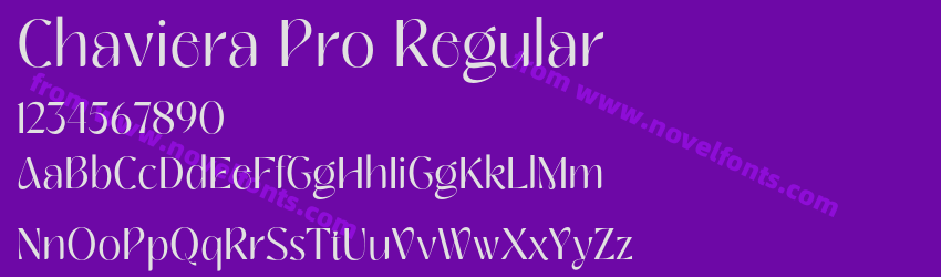 Chaviera Pro RegularPreview Chaviera Pro RegularPreview