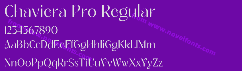 Chaviera Pro RegularPreview Chaviera Pro RegularPreview