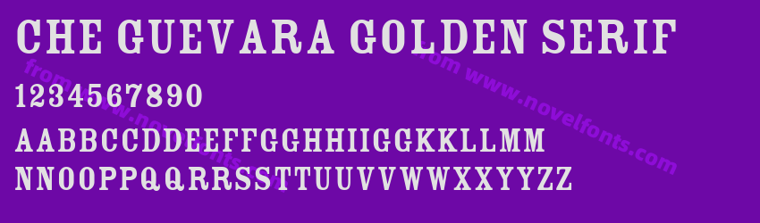 Che Guevara Golden SerifPreview Che Guevara Golden SerifPreview