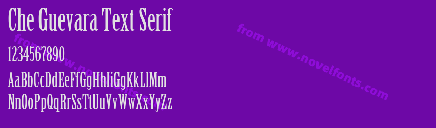 Che Guevara Text SerifPreview Che Guevara Text SerifPreview