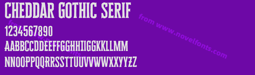 Cheddar Gothic SerifPreview Cheddar Gothic SerifPreview