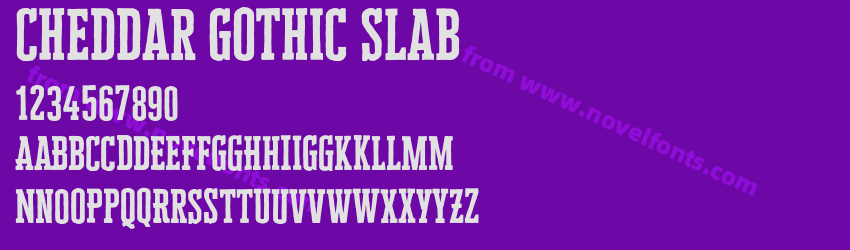 Cheddar Gothic SlabPreview Cheddar Gothic SlabPreview