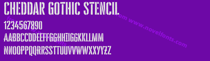 Cheddar Gothic StencilPreview Cheddar Gothic StencilPreview