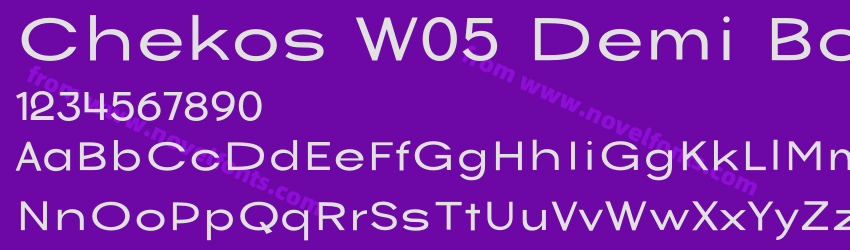 Chekos W05 Demi BoldPreview Chekos W05 Demi BoldPreview