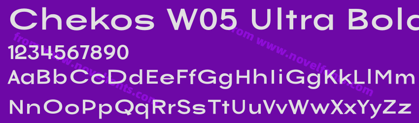Chekos W05 Ultra BoldPreview Chekos W05 Ultra BoldPreview