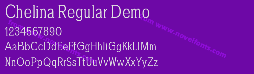 Chelina Regular DemoPreview Chelina Regular DemoPreview