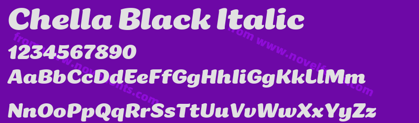 Chella Black ItalicPreview Chella Black ItalicPreview